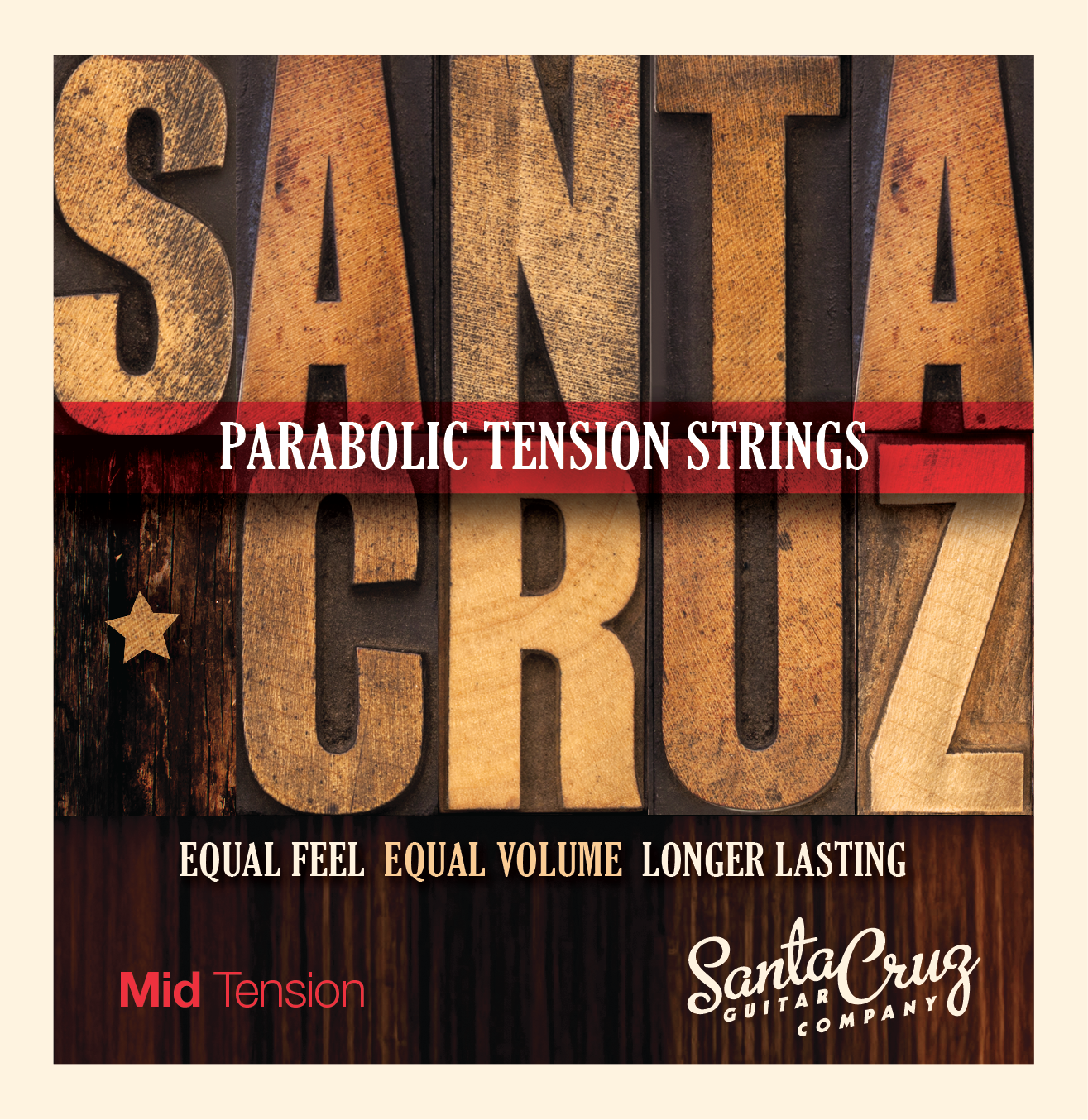 Santa Cruz Parabolic Tension Strings (Mid Tension)