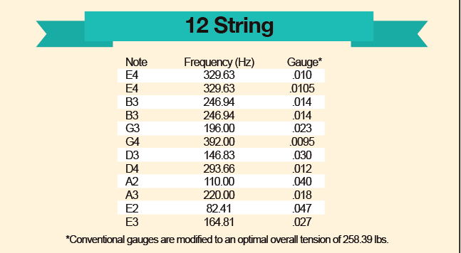 Santa Cruz Parabolic Tension Strings - 12 String